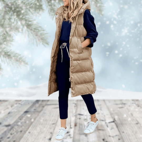 Stockholm Bodywarmer | Cozy Chic Longline Puffer Vest